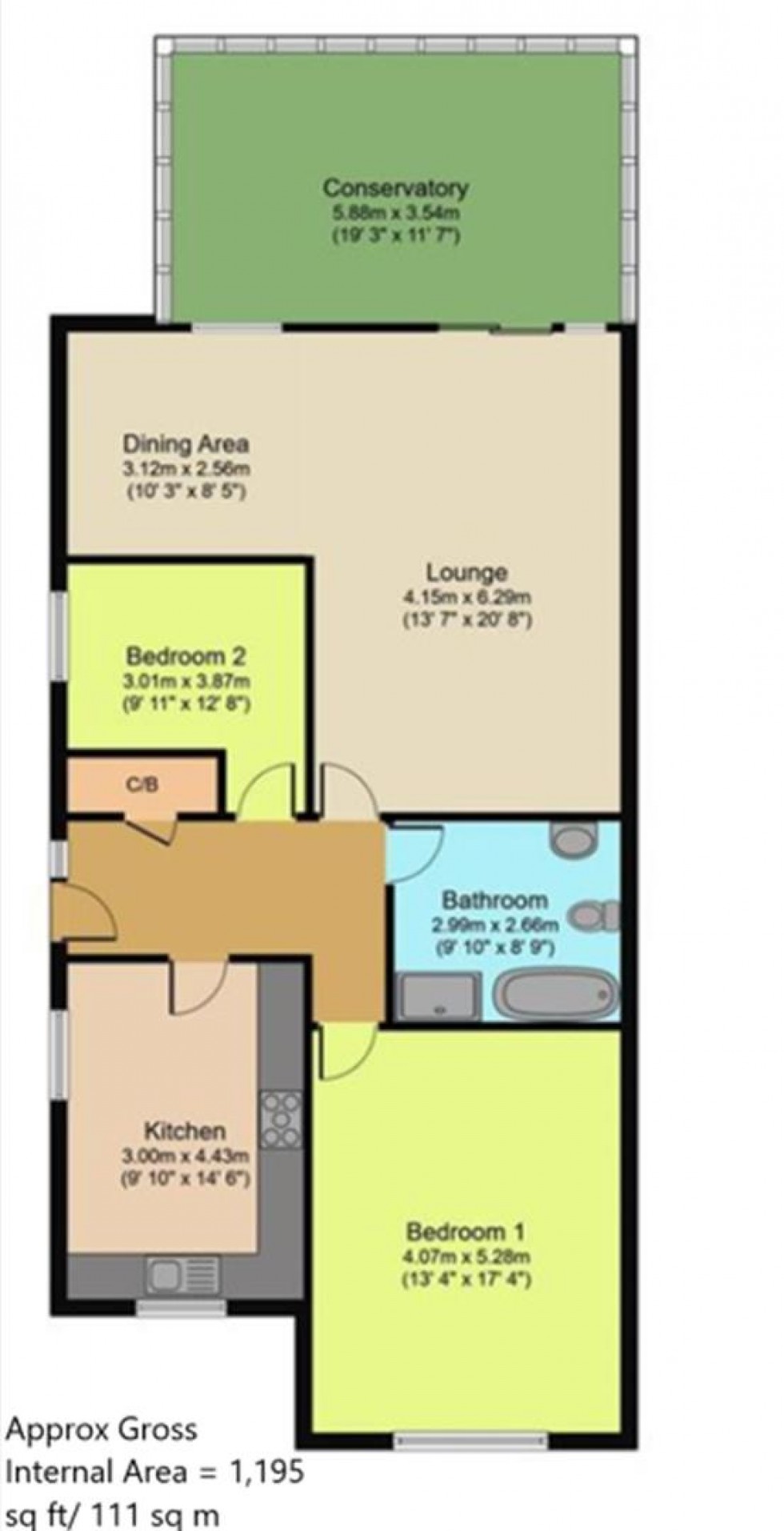 Floorplan for Kentmere, Wrose, Bradford