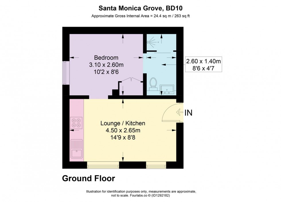 Floorplan for Santa Monica Grove, Idle, Bradford