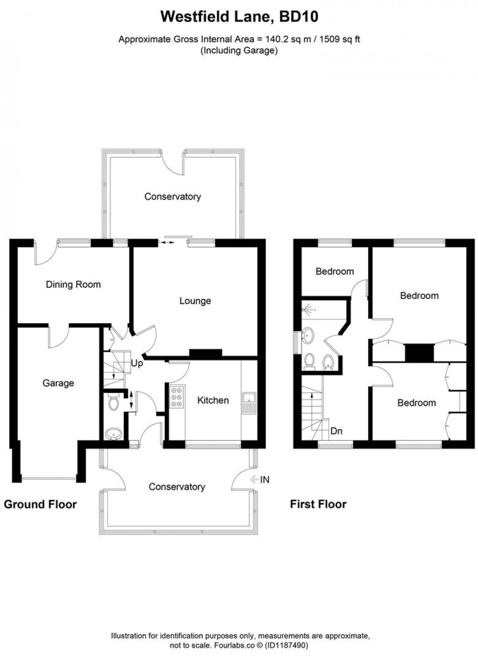 Floorplan for Westfield Lane, Idle, Bradford