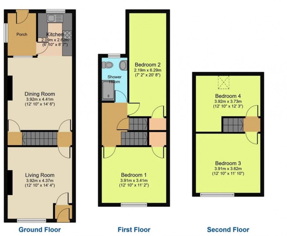 Floorplan for Idle Road, Bolton Outlanes, Bradford