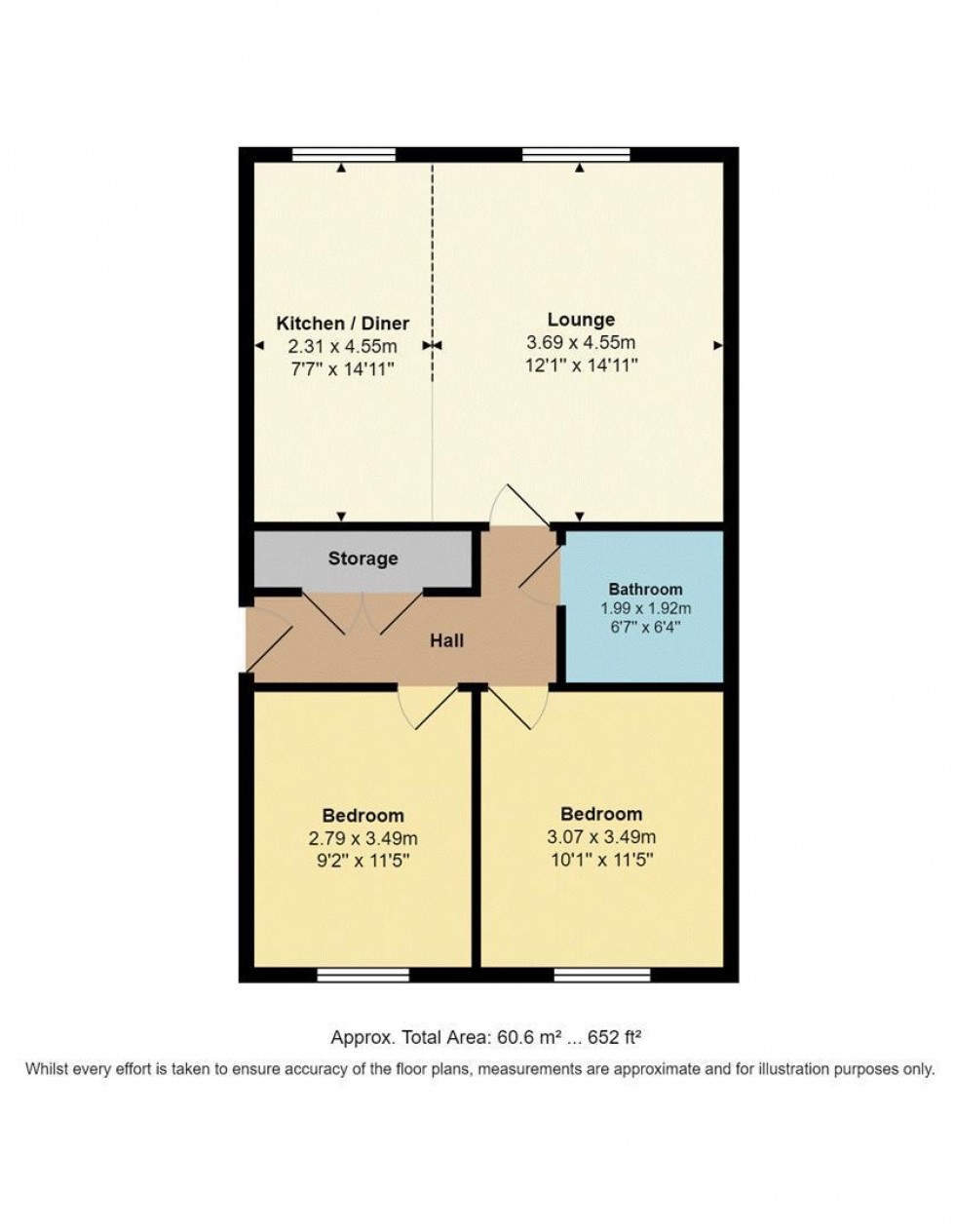 Floorplan for Crag View, Idle, Bradford