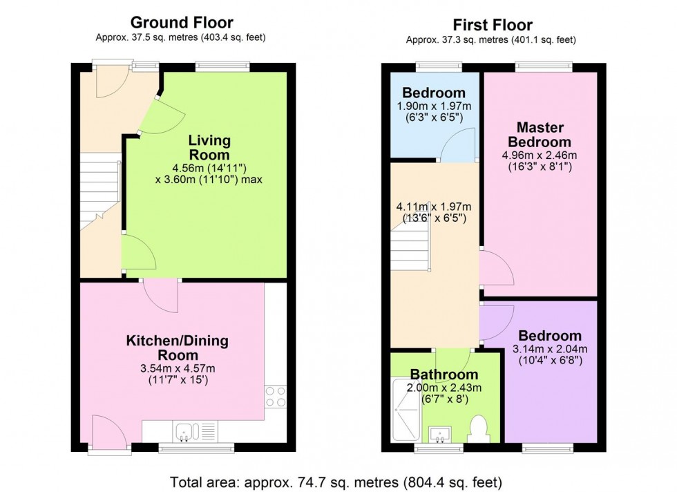 Floorplan for Woodland View, Calverley, Pudsey