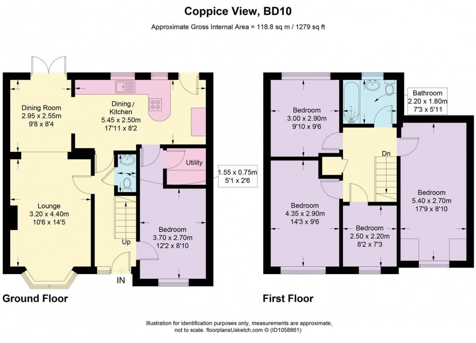 Floorplan for Coppice View, Idle, Bradford