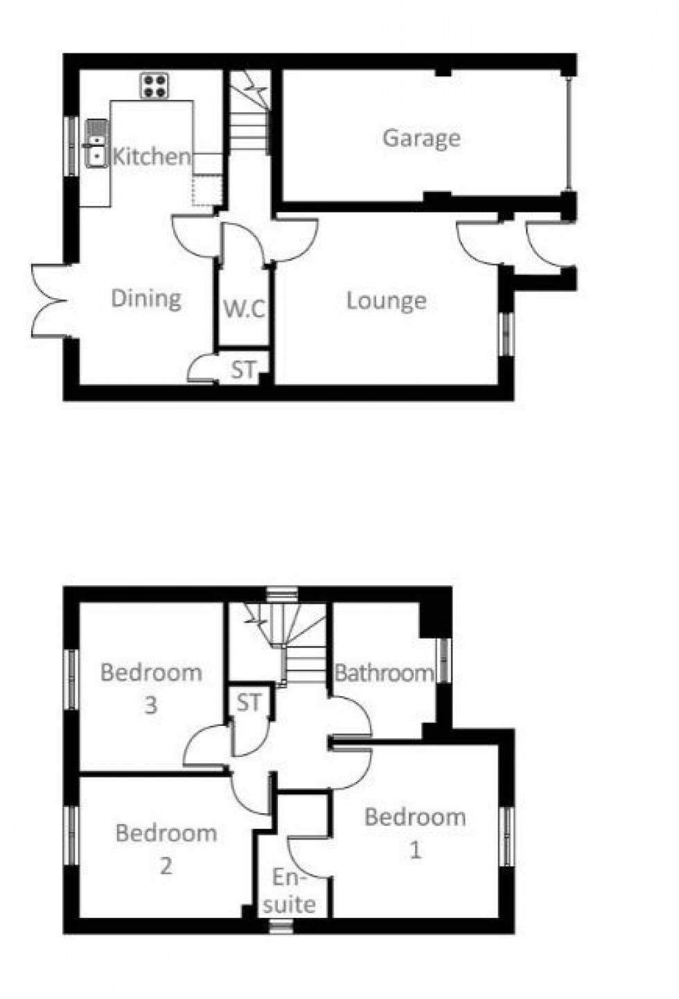 Floorplan for Feathers Rise, Eccleshill, Bradford