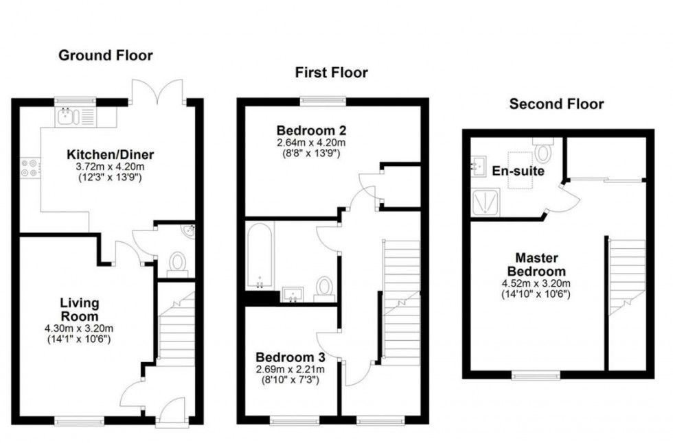 Floorplan for Dobson Rise, Apperley Bridge, Bradford