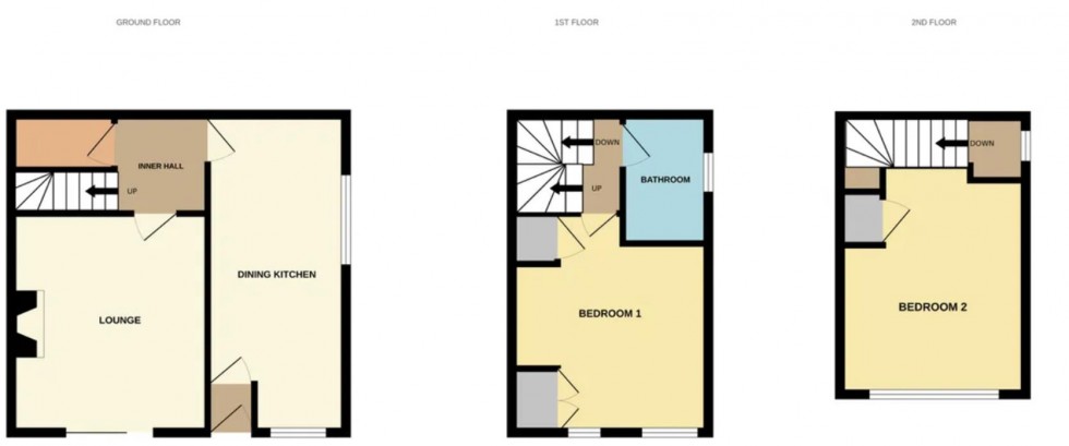 Floorplan for Fletton Terrace, Undercliffe, Bradford